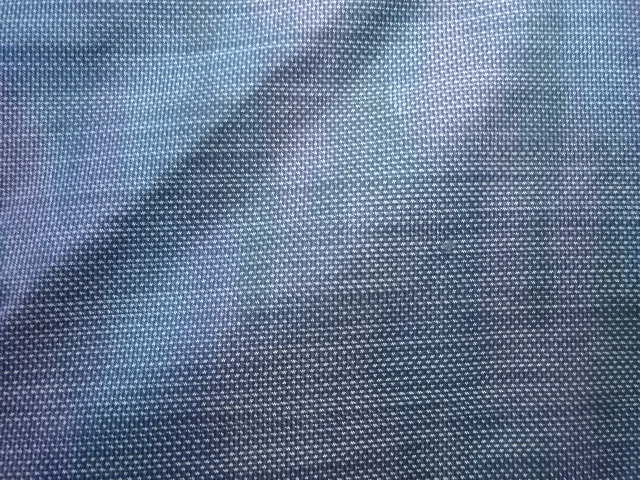 アンティーク　刷毛目模様織出し本場泥大島紬着物